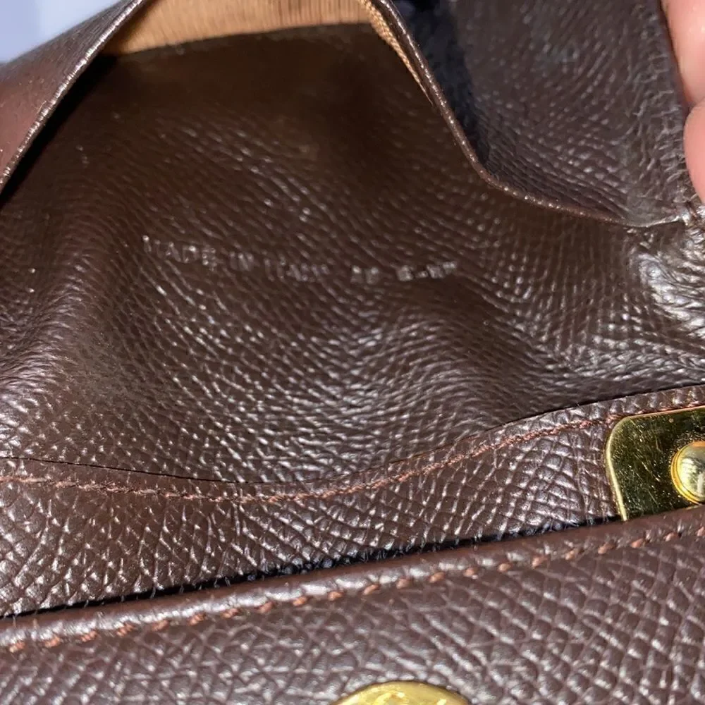 BVLGARI Leather Key Wallet Brown